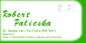 robert palicska business card